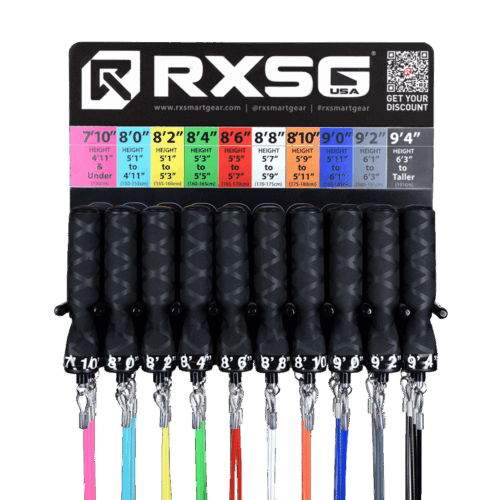 Rx Smart Gear Gym Package mit farbcodierten Seilen