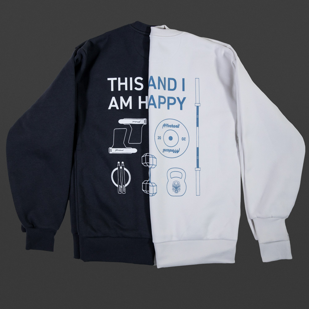 Affenhand® This and I am Happy Oversized Sweatshirt