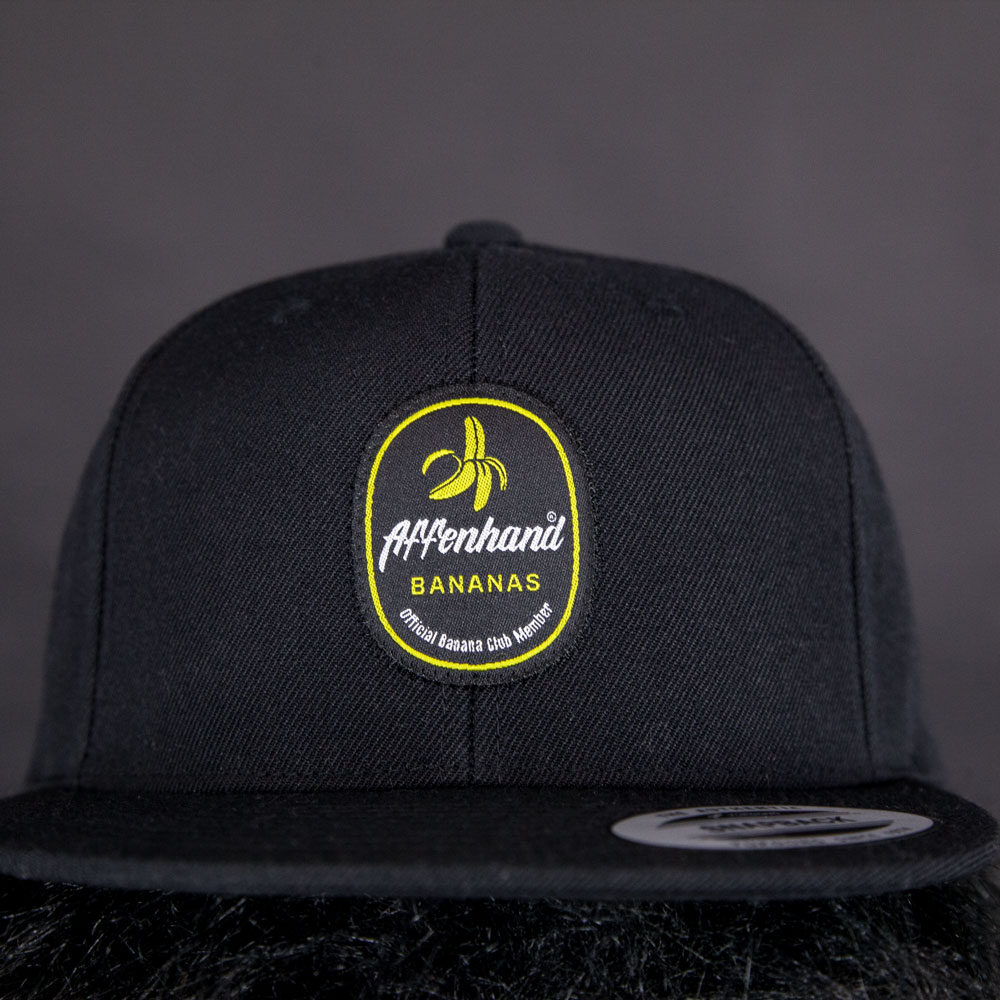 Affenhand Snapback Kappe mit Bananen-Design