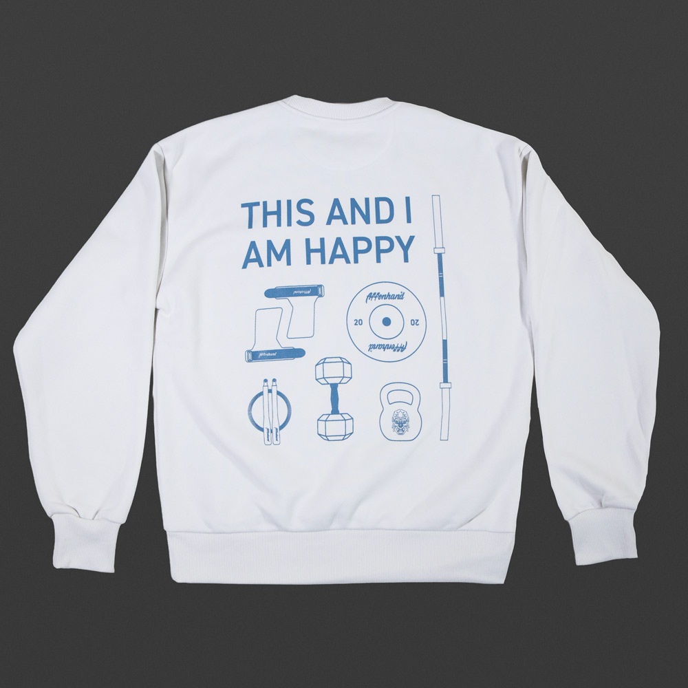 Affenhand® This and I am Happy Oversized Sweatshirt – Bild 2