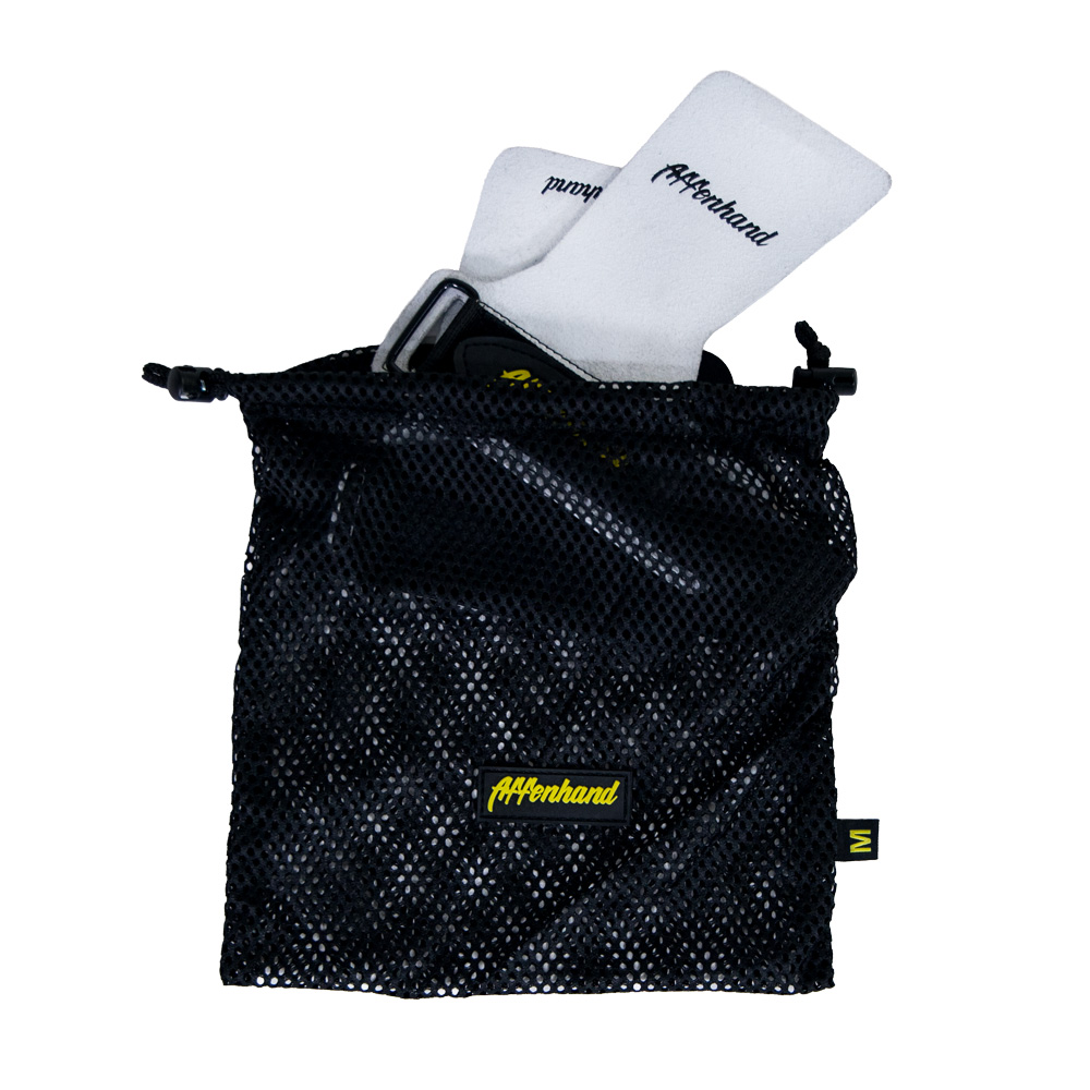 Chalk Handschutz für raue Stangen in Transporttasche – sauber verstaut, schnell griffbereit, optimaler Grip fürs Training