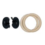 Komplettes Set Affenhand Turnringe mit Straps.