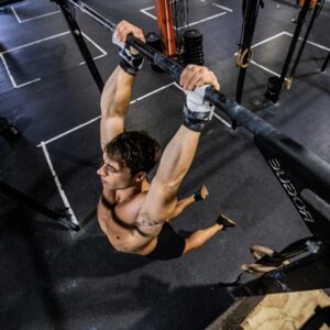 Alec Smith mit seinem Handschutz