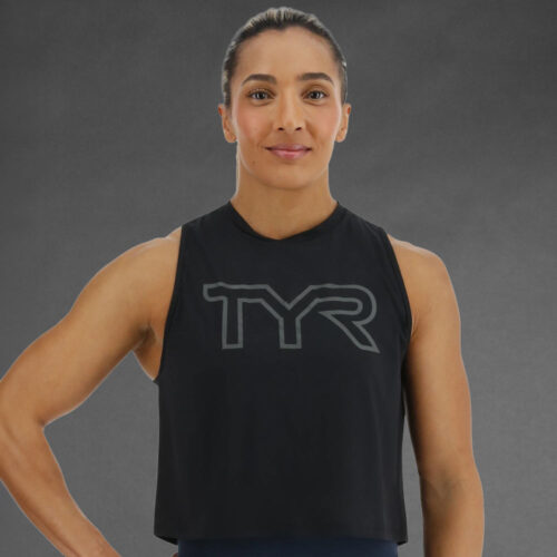 TYR Cropped Big Logo Tank Damen – Bild 4
