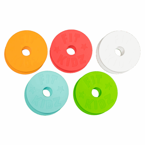 Fit Kidz Kinder Kurzhantel Set mit bunten Bumper Plates