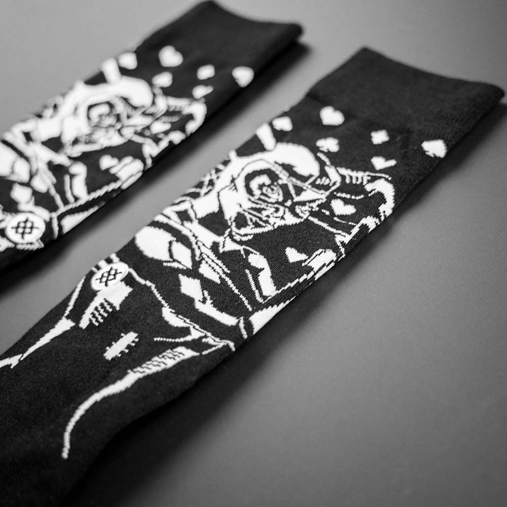 Stance Socken in schwarz mit Harley Quinn Comic