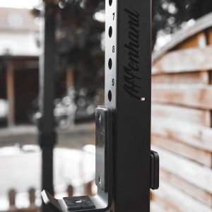 Felix Hahn freistehendes Langhantel- und Pull-up-Rack der zweiten Generation mit optimierten Pfosten