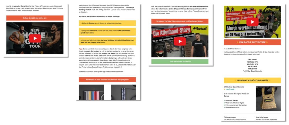 Newsletter mit Fitnessnews