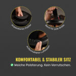 Detail von Iron Neck Polsterung, Band und aufpumpbarem Luftkissen