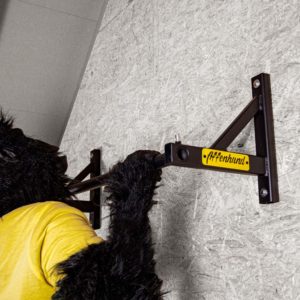 Wandmontierte Mini-Pull-up-Stange für Innen- und Außenbereiche, ausgelegt für Oberkörperübungen
