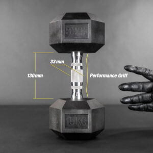Kurzhantel Dumbbell mit Profi-Griff für optimalen Halt, Gewichtsauswahl für effektives Krafttraining von Affenhand.