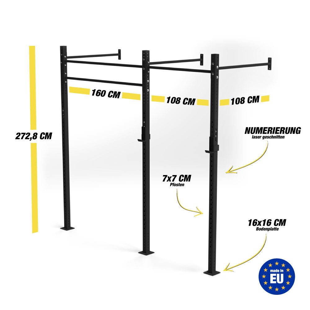 Fitness Rack Boden oder Wand individuell, Crosstraining