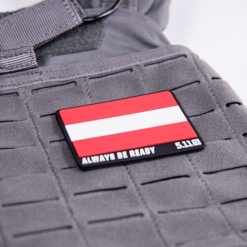 Austria flagge auf gewichtsweste
