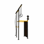 Outdoor Rack mit Ringen und Seil für Klimmzüge und Muscle-Ups