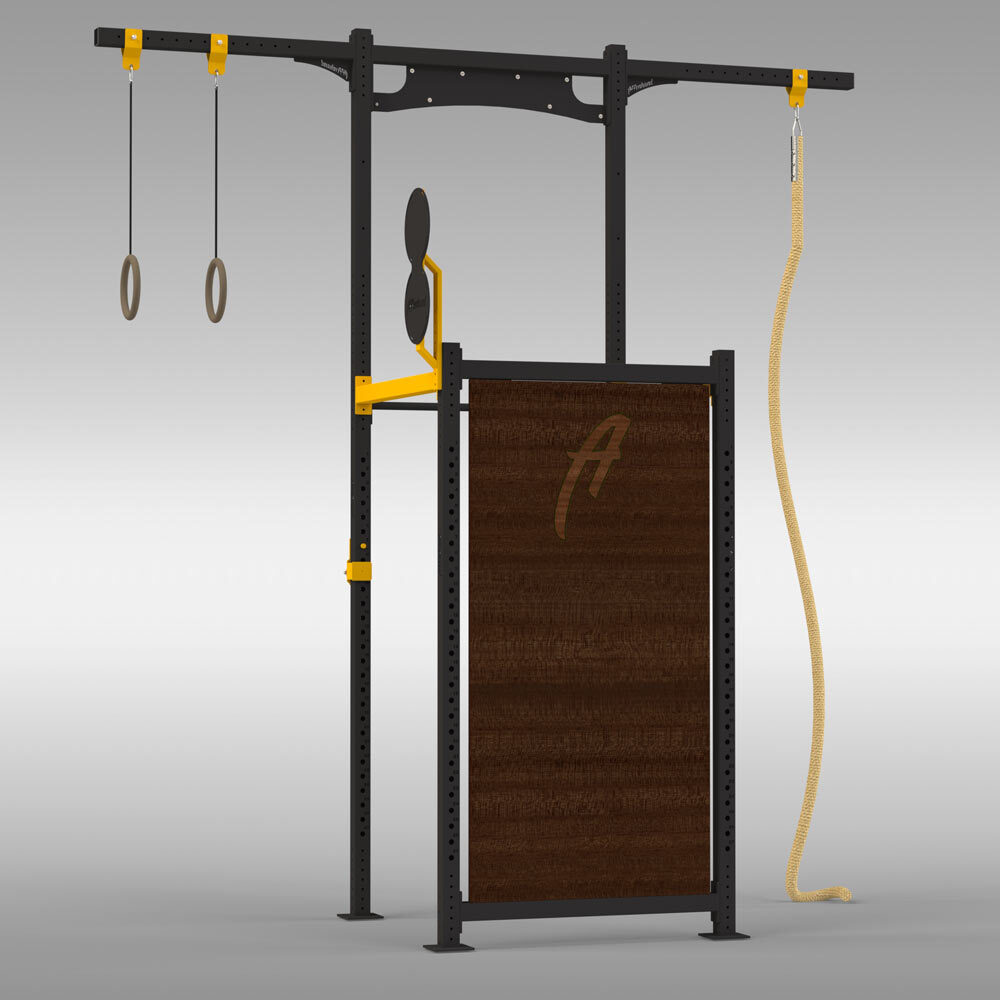 Outdoor Rack mit Handstand Pushup Wand