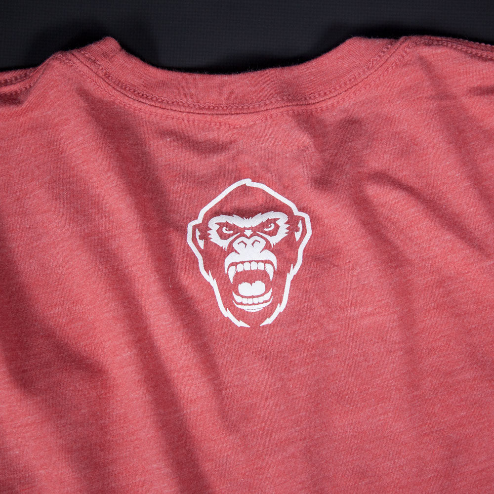 Affenhand Shirt Rückseite Rot