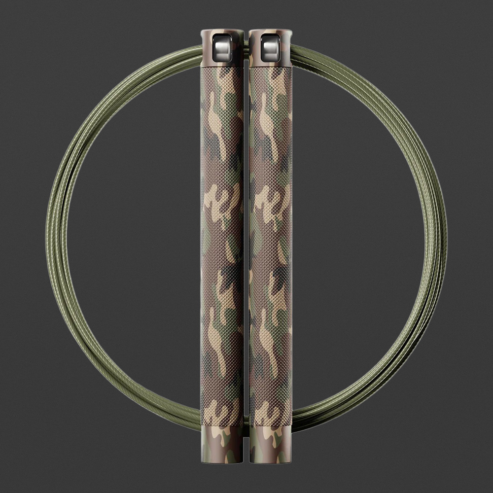 RPM Speed Rope Woodland Camo für schnelles Double-Under-Training mit maximaler Kontrolle und Speed
