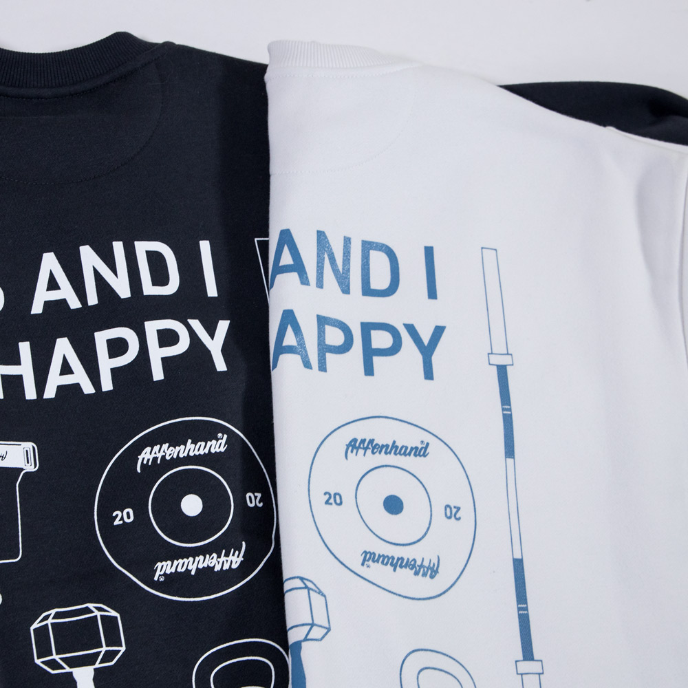 Affenhand® This and I am Happy Oversized Sweatshirt – Bild 11