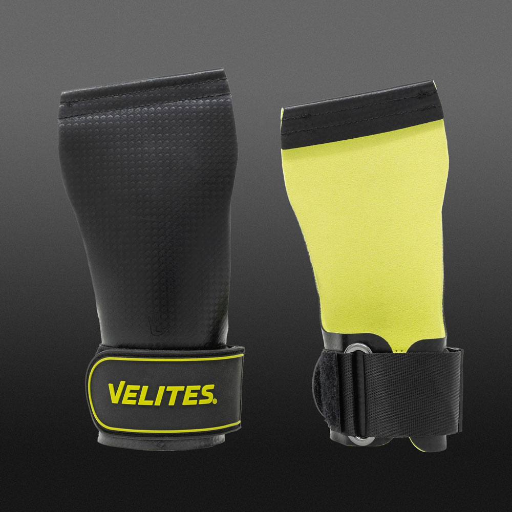 Schwarzer Velites Hand Grip, hergestellt von Velites. Vegan, 2,9mm Materialstärke und eine Lebensdauer von 2-6 Monaten je nach Trainingsintensität.