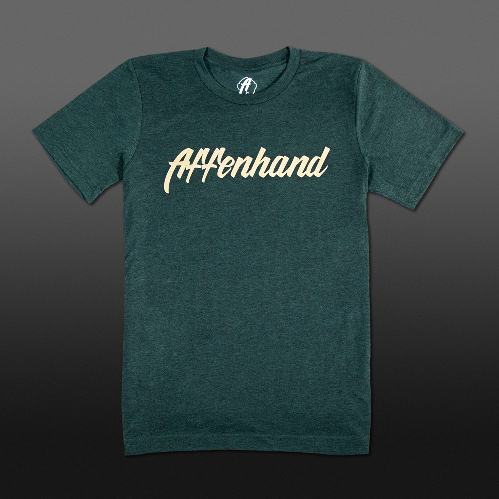 Grün Gelbes Affenhand Shirt