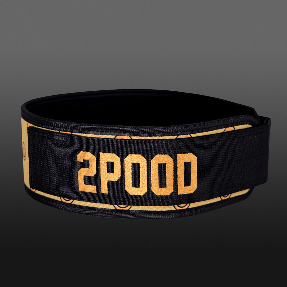 2pood weightlifting belt in gelb