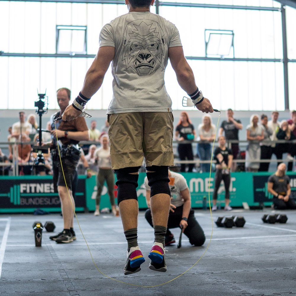 Jonas beim Training mit dem Evo Springseil