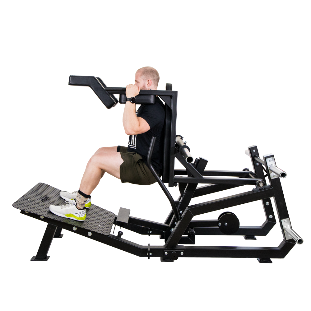 Hack Squat an Super Squat Maschine
