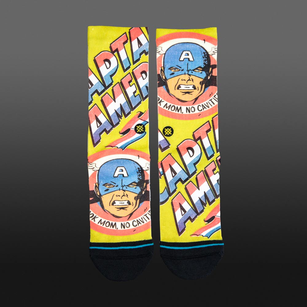 NO CAVITIES Socken in Gelb