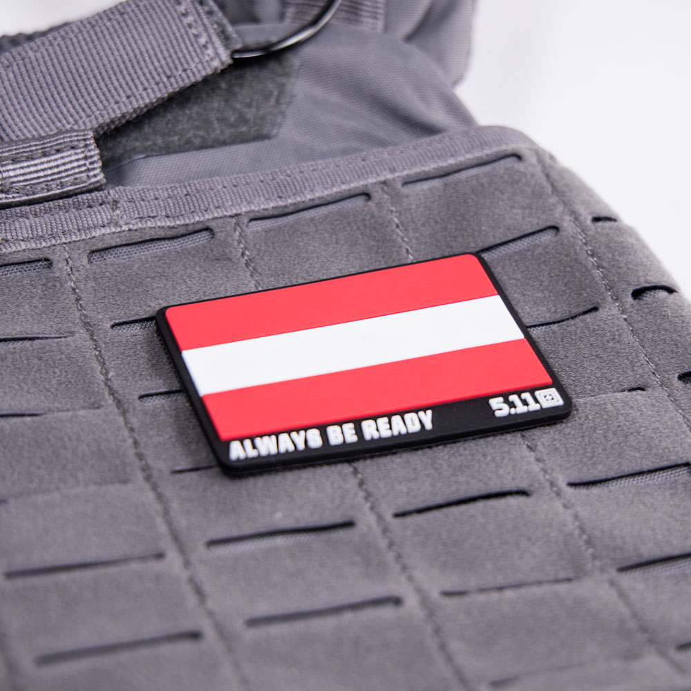 Austria flagge auf gewichtsweste