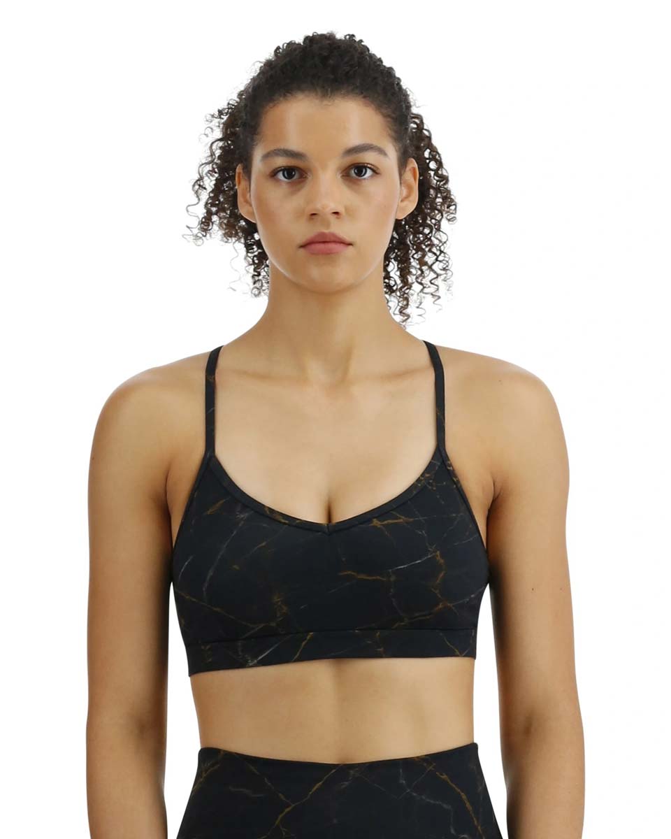 Outlet: TYR V-Neck Sport BH Damen Goldstone Größe XS