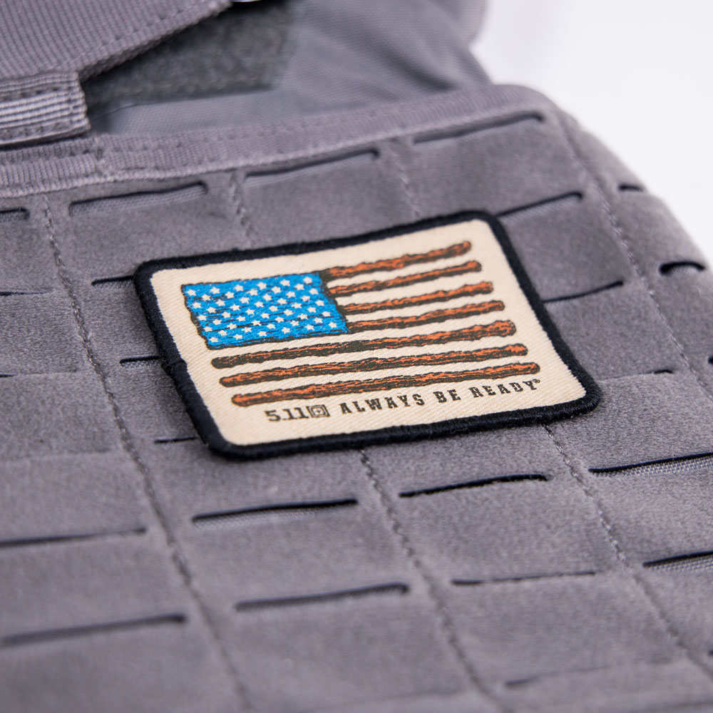 American Flag Patch auf Gewichtsweste